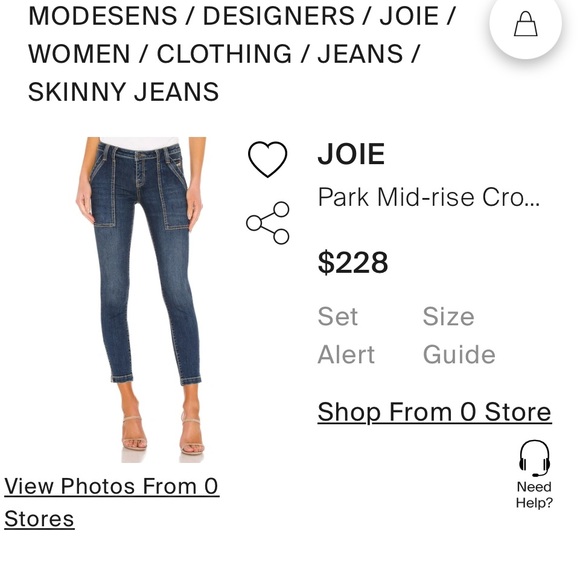 Joie Denim crop Jeans - Picture 2 of 6